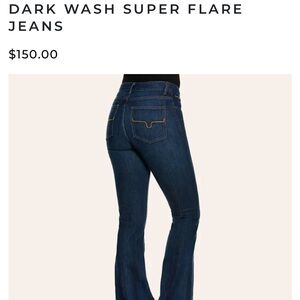 Jenni Dark Blue Flare Jeans